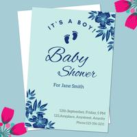 Baby Shower card maker স্ক্রিনশট 1