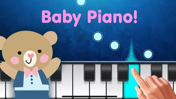 Baby games: piano for toddlers - fun kid's music Affiche