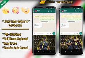 MD White Juve Keyboard Theme F Ekran Görüntüsü 2