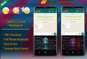 Barcelona Keyboard Theme Football 2019 captura de pantalla 1
