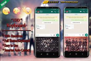 EXO Keyboard Theme KPOP 2019 Ekran Görüntüsü 1