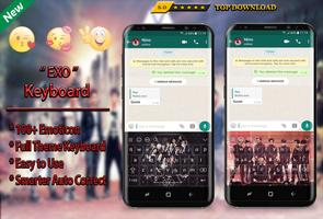 EXO Keyboard Theme KPOP 2019 capture d'écran 1