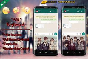 EXO Keyboard Theme KPOP 2019 capture d'écran 2
