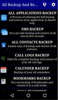 All Backup and Restore Plakat