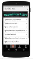 Badminton Rules capture d'écran 1
