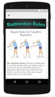 Badminton Rules capture d'écran 2