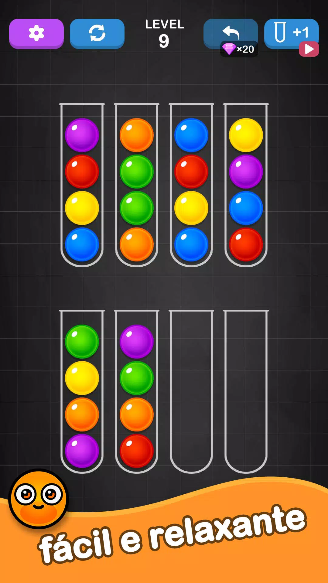 Jogos de quebra cabeça de cores de classificação de bola versão