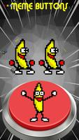 🍌 Rapper Banana Jelly Meme Button Affiche