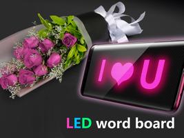 LED Word Board - Scrolled marquee display panel poster