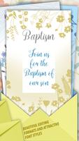 Carte d'Invitation Baptême capture d'écran 3