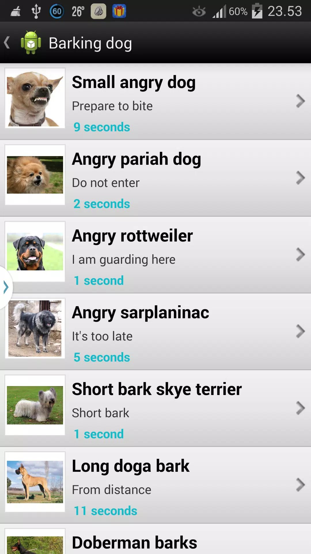 Descarga de APK de Ladridos de perros sonidos para Android