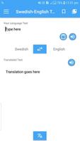 Swedish - English Translator Plakat