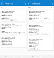 KUET Phonebook capture d'écran 1