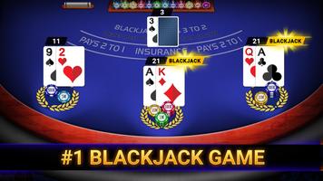Blackjack 21: online casino Affiche