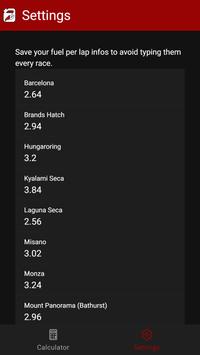 Assetto Corsa Competizione Fuel Calculator 截图 1