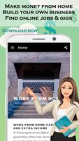 Make Money: Work From Home Jobs & Small Business Affiche