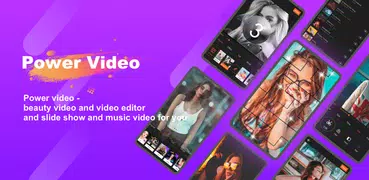 Beauty Music Video, slide show- Power Video Editor