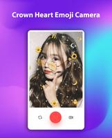 Crown Heart Emoji Camera captura de pantalla 2