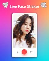 Live Face Sticker Sweet Camera 스크린샷 2