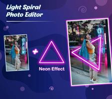 Light Spiral Photo Editor Poster