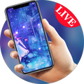 Beautiful girl romantic night light live wallpaper