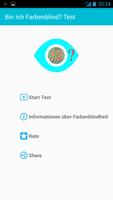 Bin ich Farbenblind? Test Plakat