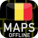 🌏 Cartes GPS de la Belgique: carte hors ligne APK