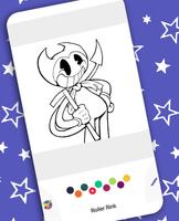 Coloring Bendy book Affiche
