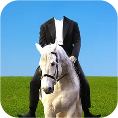 Horse With Man Photo Suit APK 下載