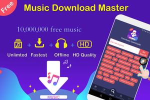 Free Music Downloader + Mp3 Music Download Song पोस्टर