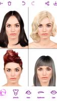 Hairstyles for your face poster