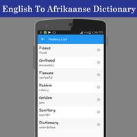 English Afrikaans Dictionary capture d'écran 3