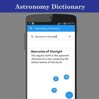 Dictionnaire d'astronomie capture d'écran 2