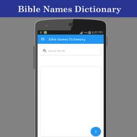Bible Names Dictionary Affiche