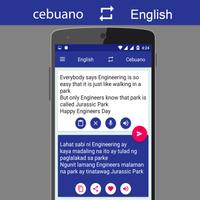 Cebuano English Translator imagem de tela 1