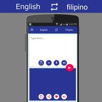 English - Filipino Translator Cartaz