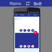 Filipino - Hindi Translator Affiche