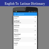 English To Latin Dictionary capture d'écran 3
