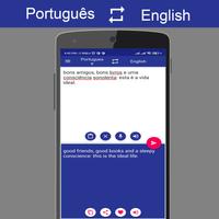 Portuguese English Translator capture d'écran 2