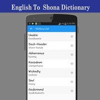 English To Shona Dictionary capture d'écran 3