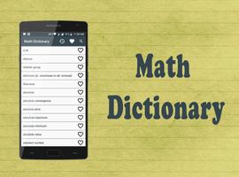 Math Dictionary Affiche