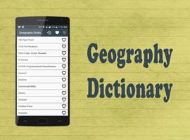 Geography Dictionary Affiche