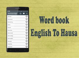 Word book English to Hausa Affiche