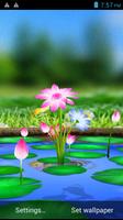 3D Flowers Touch Wallpaper 海報