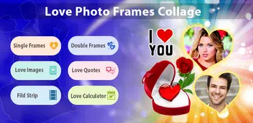 Love Photo Frames Collage