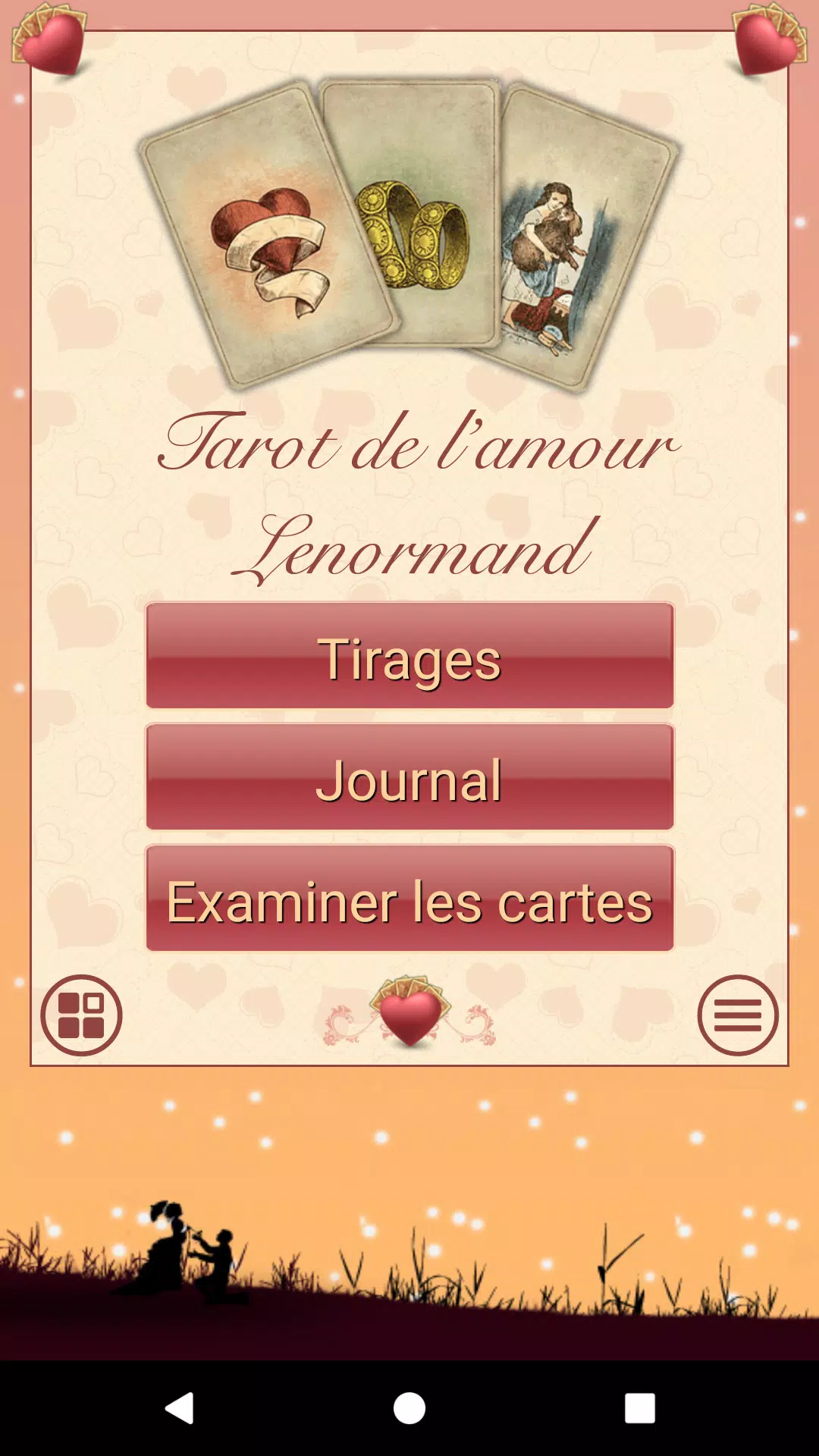 Tarot de l'amour Lenormand APK pour Android Télécharger