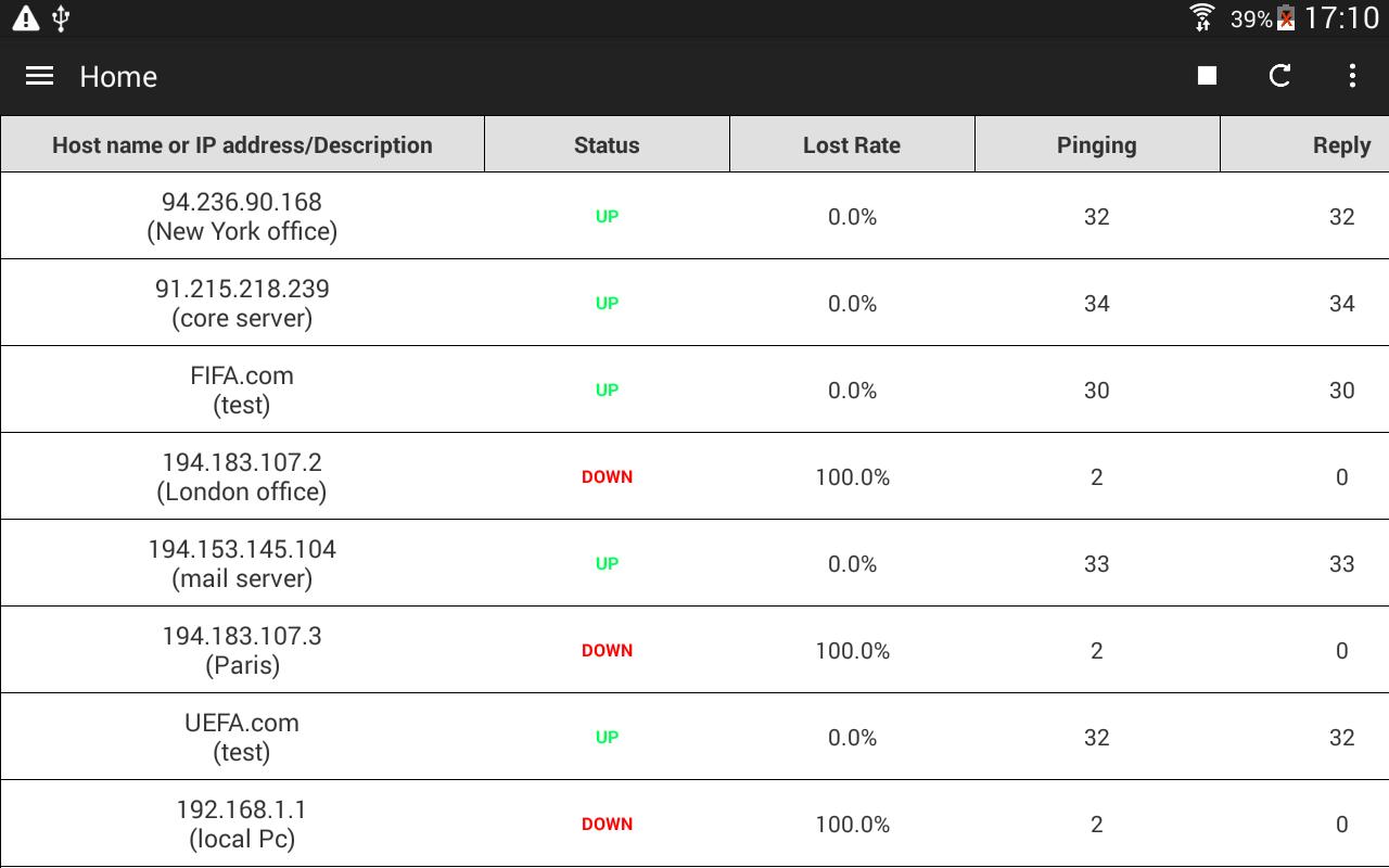 Ping host. Ping host-3.