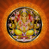 Ganesh Ji Clock Live Wallpaper icon