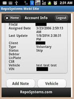 RepoSystems Mobi Site screenshot 3