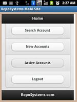 RepoSystems Mobi Site screenshot 1